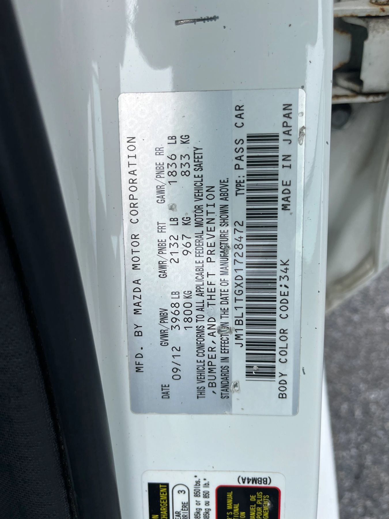 Used 2013 MAZDA MAZDA3 i SV image 32