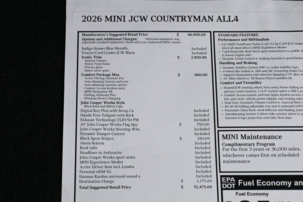 New 2026 MINI Cooper Countryman John Cooper Works w/ Comfort Package Max image 29