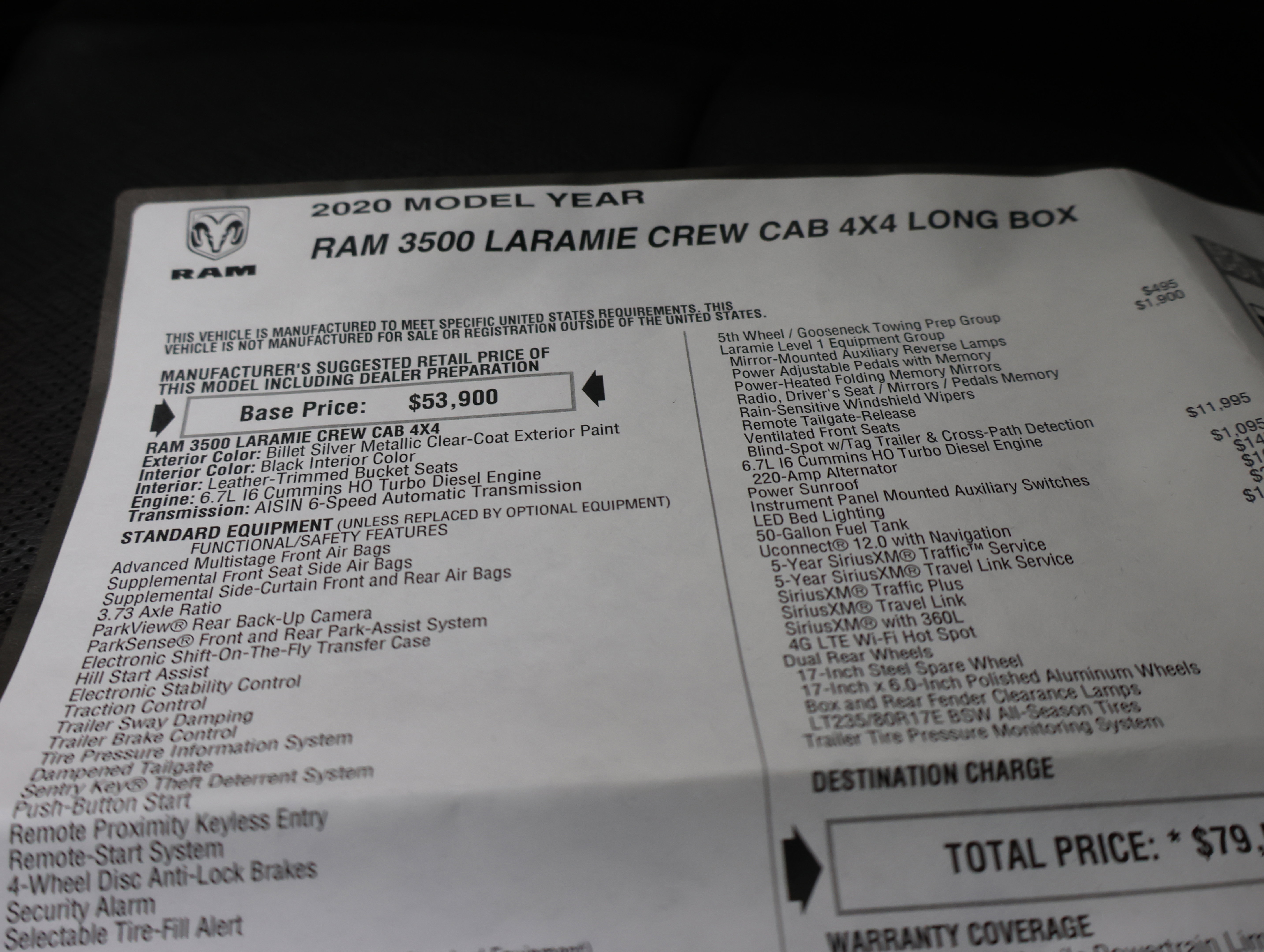 Used 2020 RAM 3500 Laramie AWD/4WD image 71
