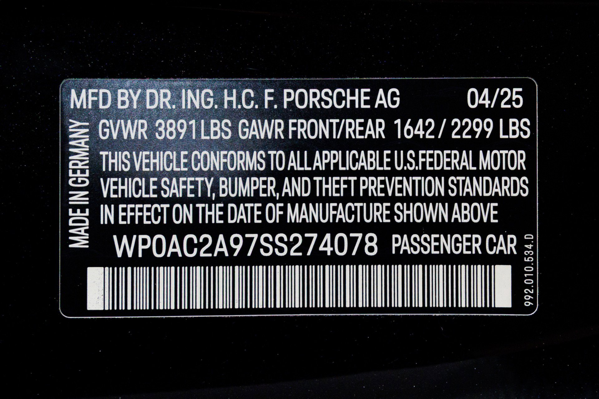 Used 2025 Porsche 911 GT3 RWD image 77