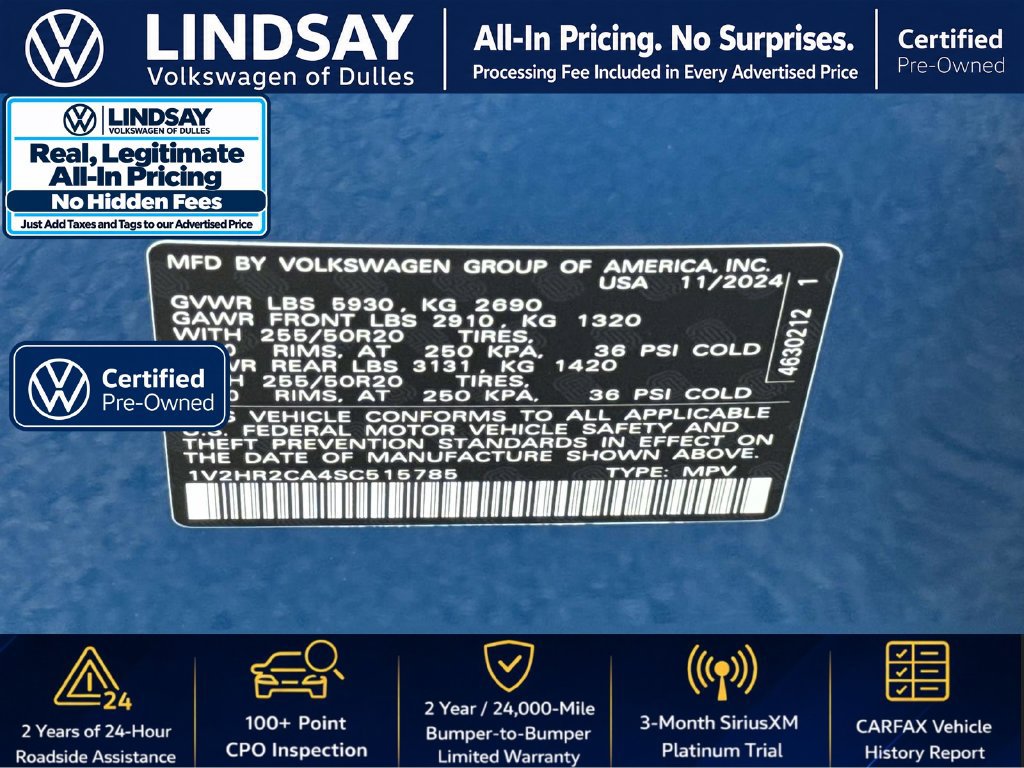 Used 2025 Volkswagen Atlas SE AWD/4WD image 27