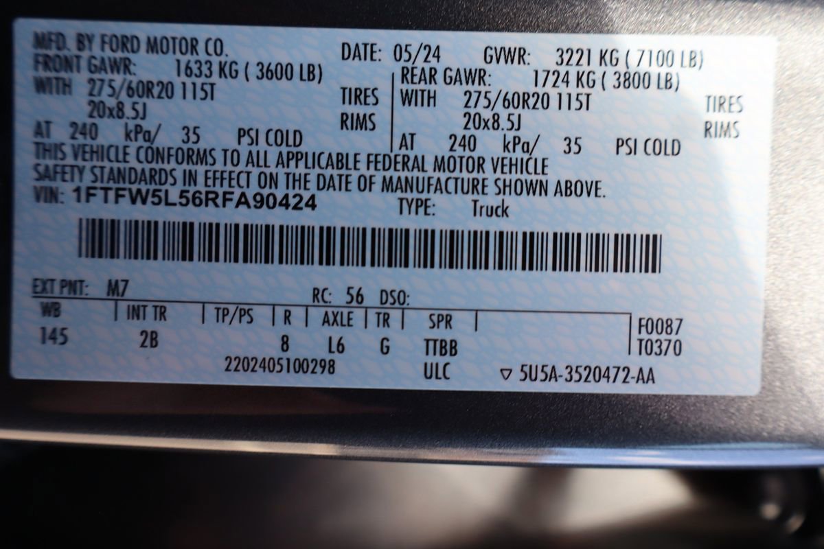 Used 2024 Ford F150 Lariat w/ Equipment Group 502A High image 45