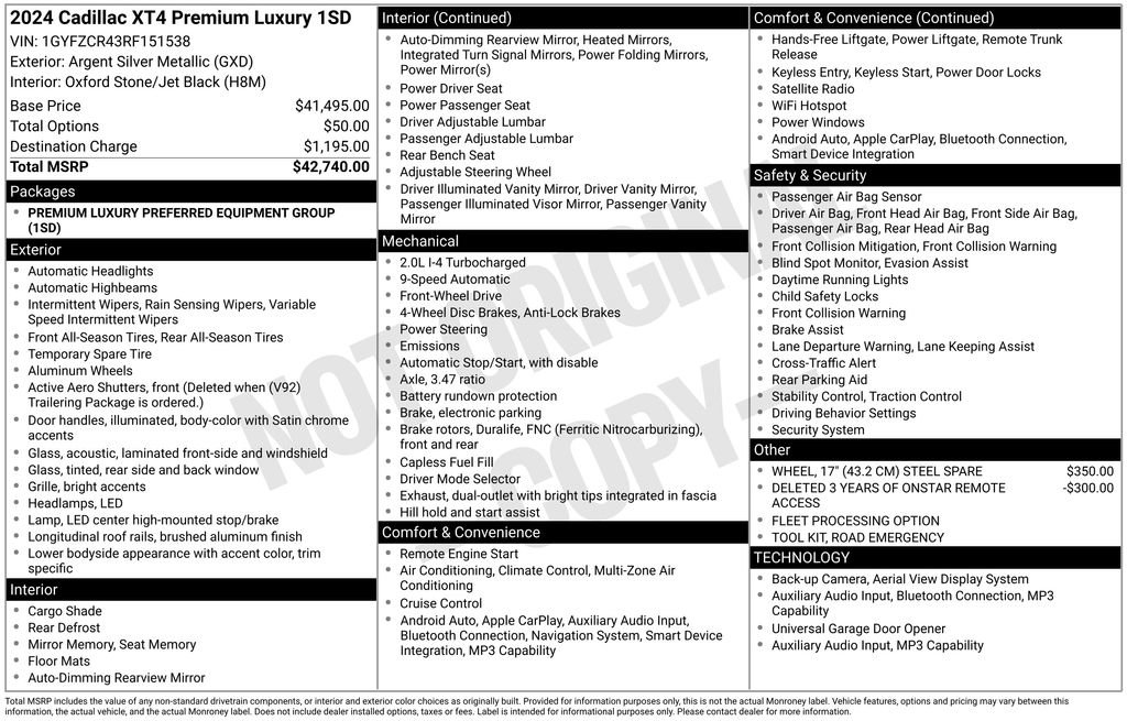 Used 2024 Cadillac XT4 Premium Luxury image 31