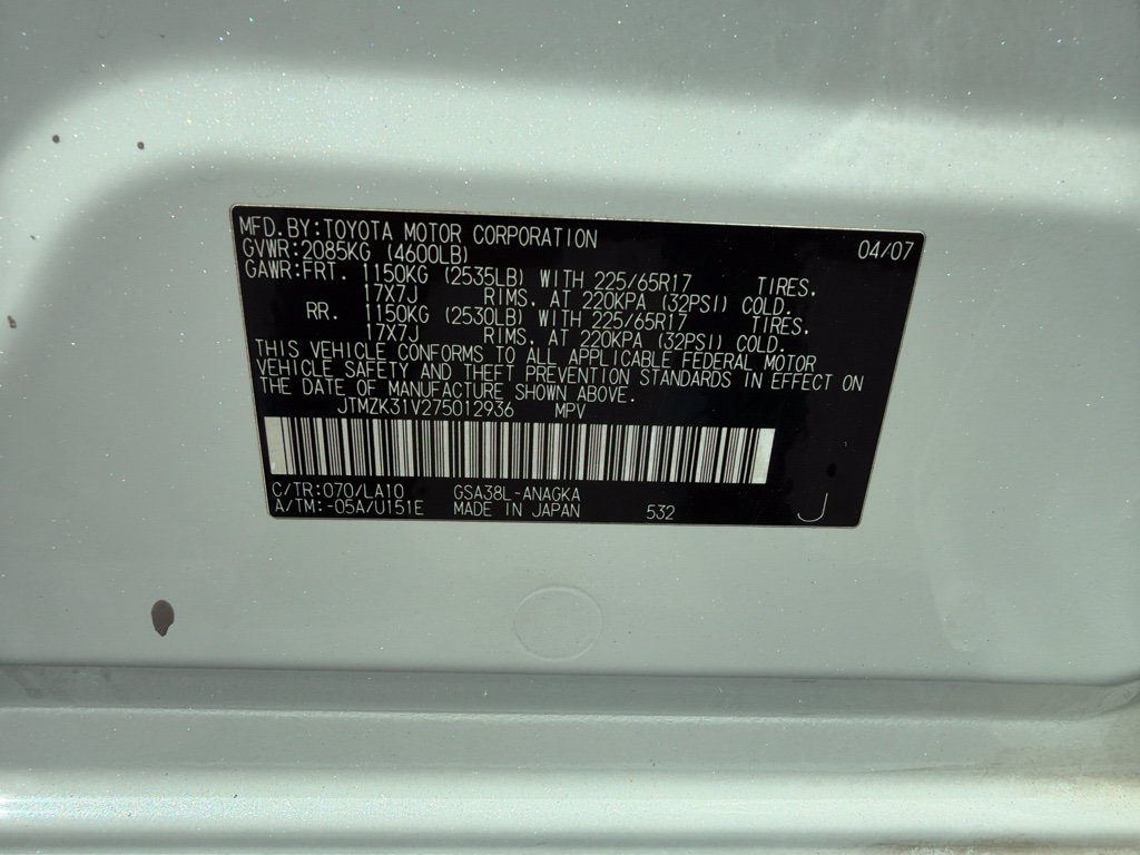 Used 2007 Toyota RAV4 Limited FWD image 26