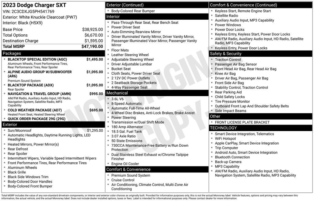 Used 2023 Dodge Charger SXT w/ Blacktop Special Edition image 7