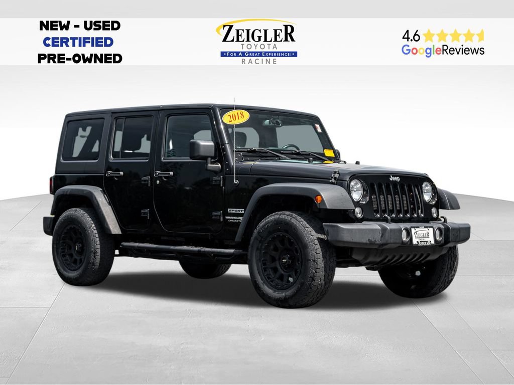 Used 2018 Jeep Wrangler Unlimited Sport S