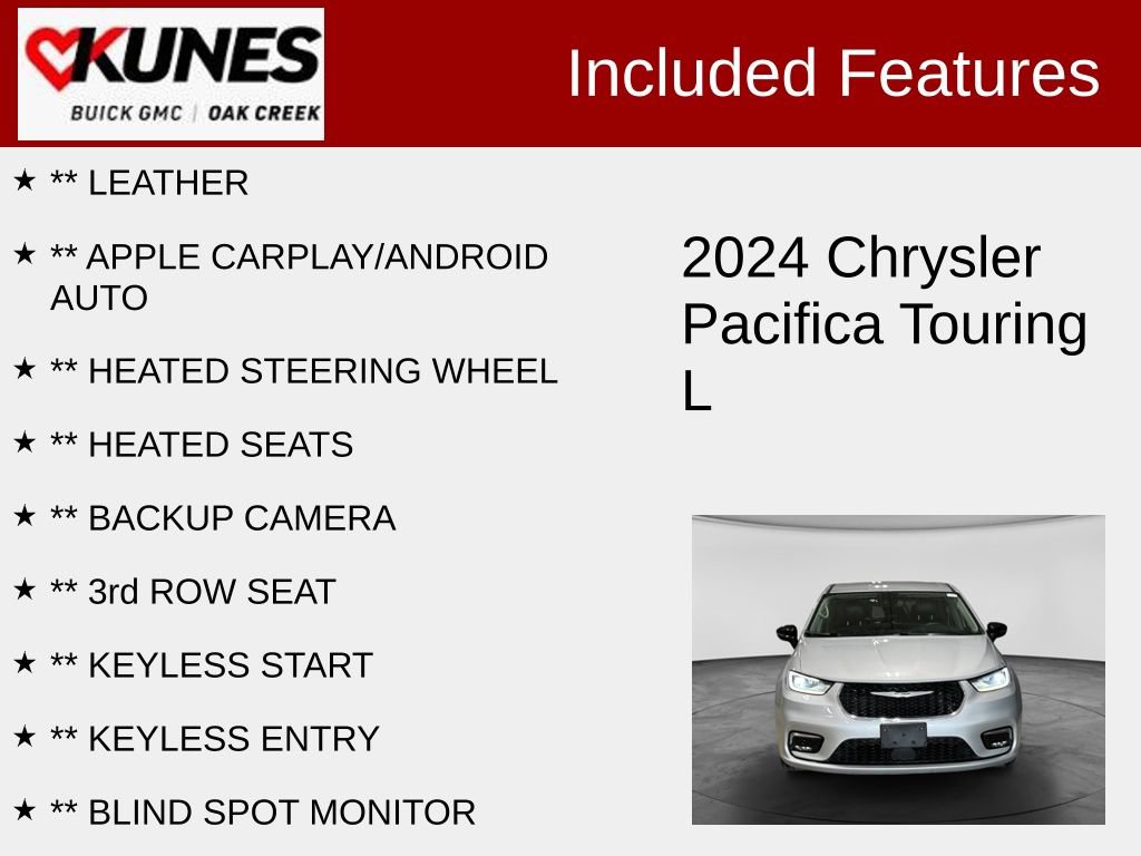 Used 2024 Chrysler Pacifica Touring-L FWD image 2