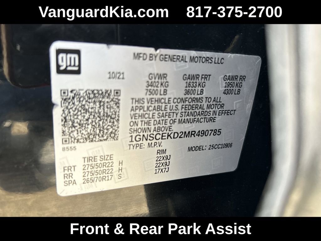 Used 2021 Chevrolet Suburban RST w/ Luxury Package image 32