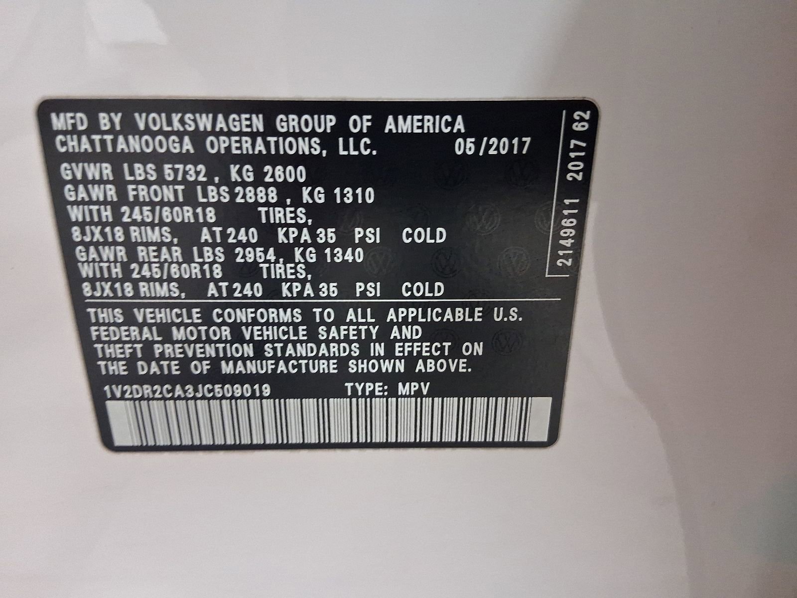 Used 2018 Volkswagen Atlas SE FWD image 29