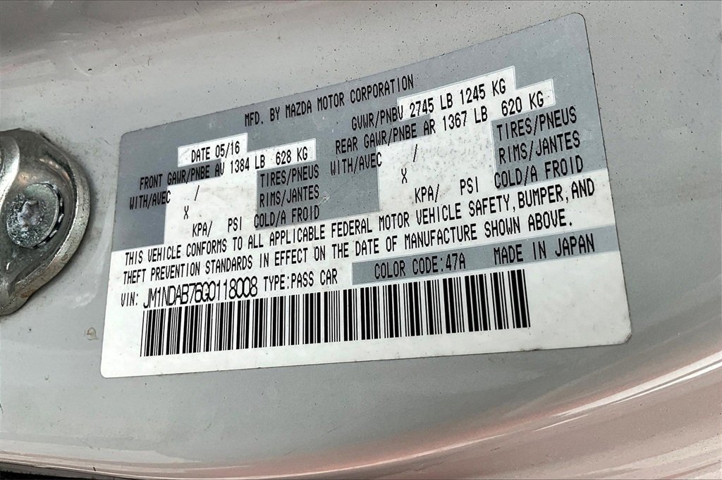 Used 2016 MAZDA MX-5 Miata Sport image 27