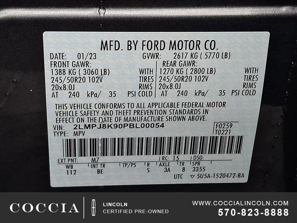 Certified 2023 Lincoln Nautilus Reserve image 26