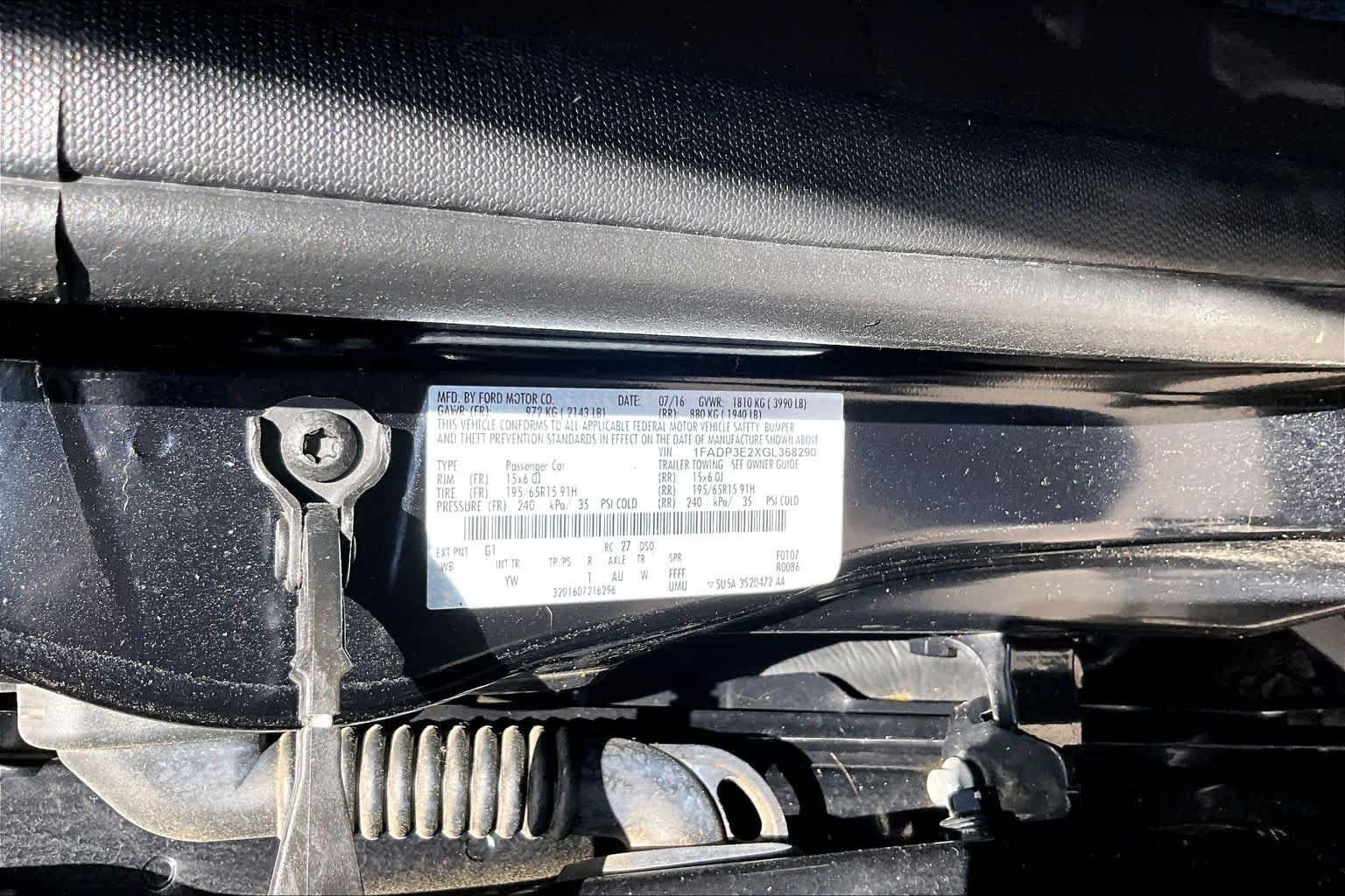 Used 2016 Ford Focus S FWD image 34
