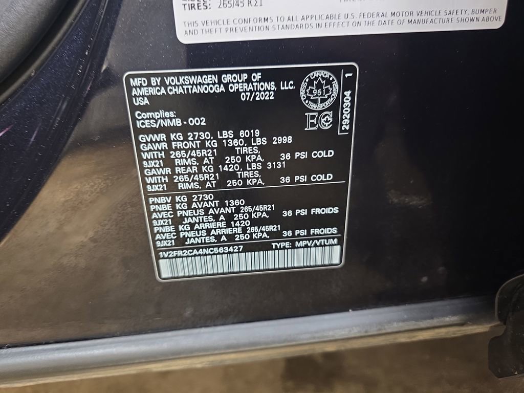 Used 2022 Volkswagen Atlas SEL Premium image 35