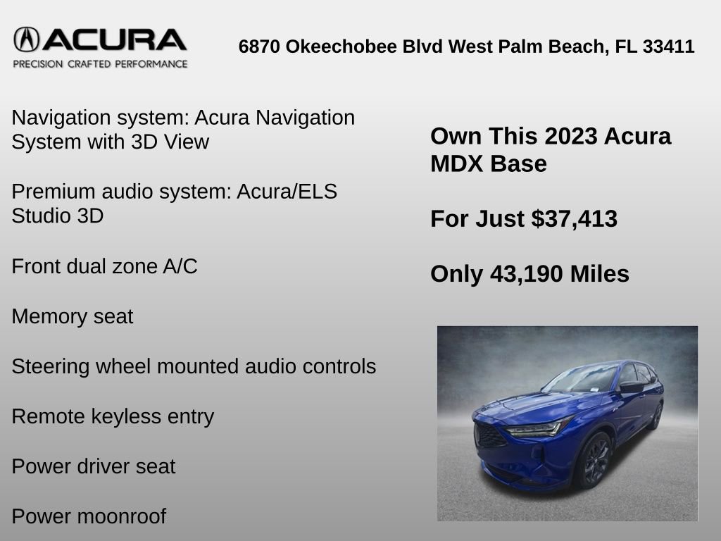 Certified 2023 Acura MDX A-Spec AWD/4WD image 6