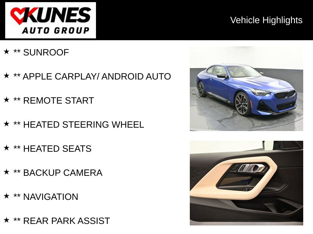 Used 2022 BMW M240i xDrive Coupe w/ Premium Package image 2