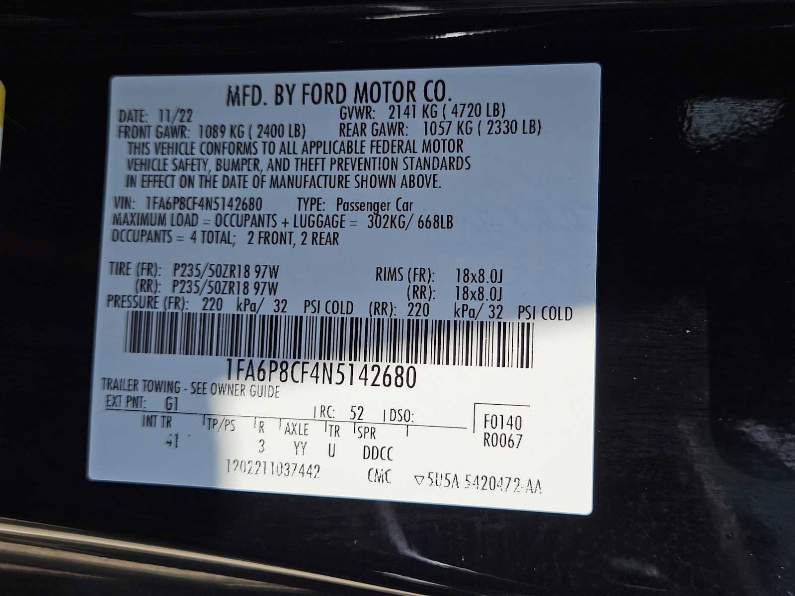 Used 2022 Ford Mustang GT Premium RWD image 30