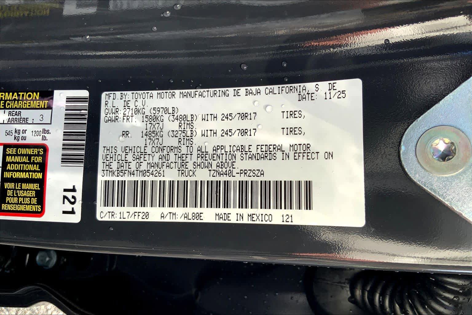 New 2026 Toyota Tacoma SR5 image 22