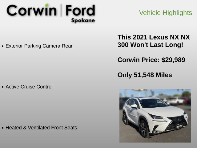 Used 2021 Lexus NX 300 AWD w/ Premium Package image 12