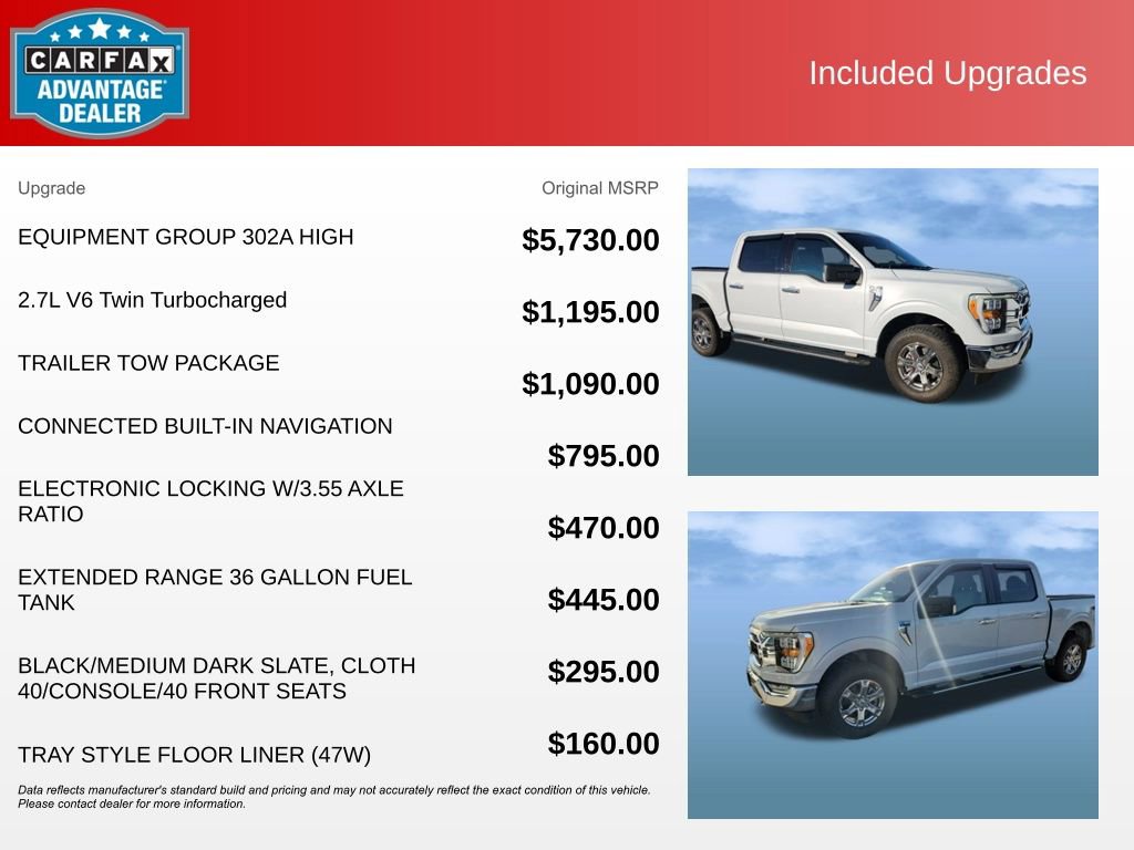 Certified 2021 Ford F150 XLT w/ Equipment Group 302A High image 14