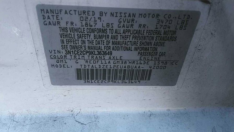 Used 2019 Nissan Versa Note SV image 18