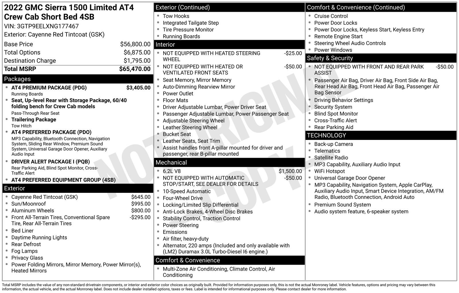 Used 2022 GMC Sierra 1500 AT4 w/ AT4 Premium Package AWD/4WD image 21