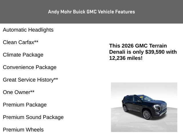 Used 2026 GMC Terrain Denali w/ LPO, Floor Liner Package AWD/4WD image 8