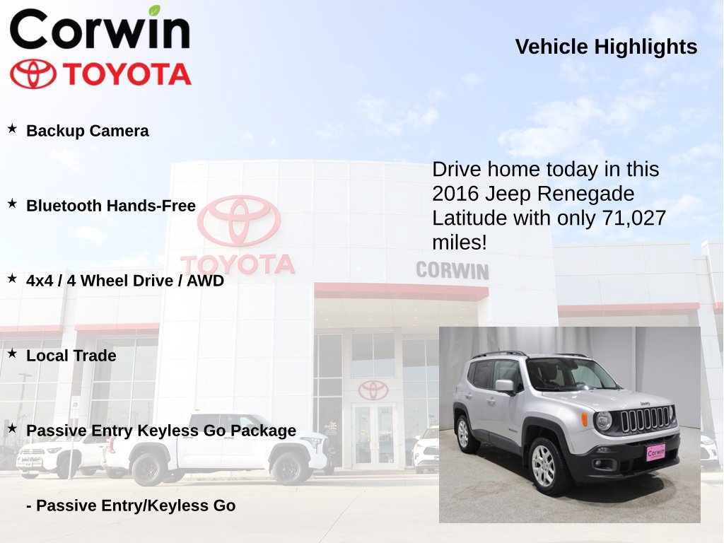 Used 2016 Jeep Renegade Latitude AWD/4WD image 6