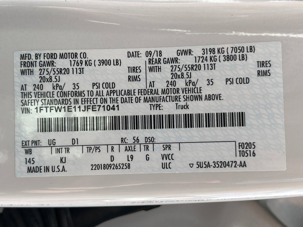 Used 2018 Ford F150 King Ranch w/ Equipment Group 601A Luxury image 36