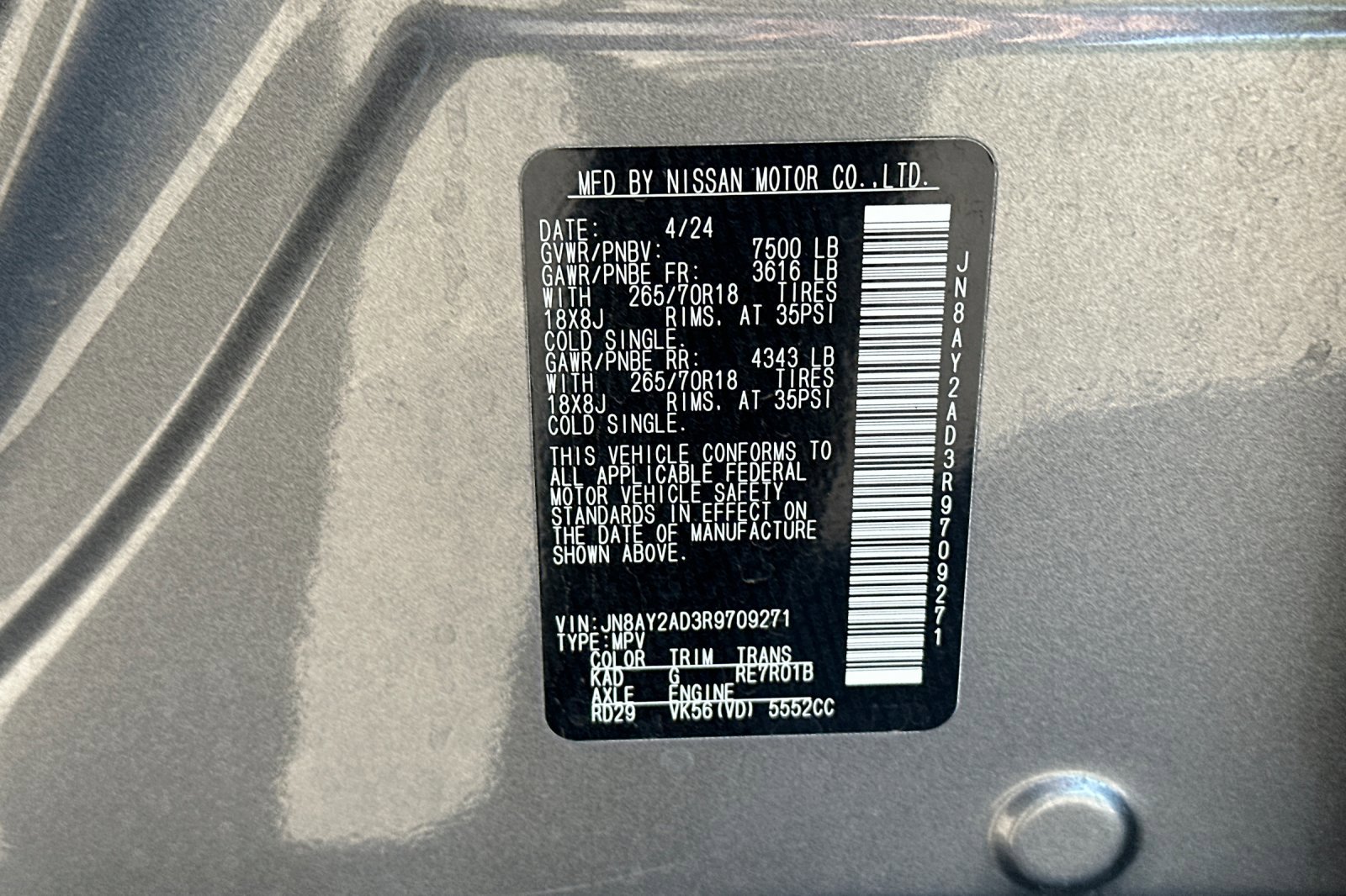 Certified 2024 Nissan Armada SV AWD/4WD image 30
