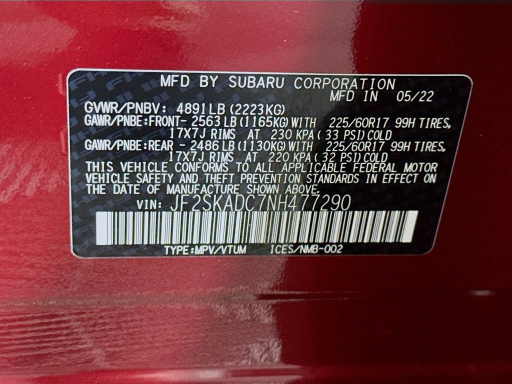 Certified 2022 Subaru Forester Premium AWD/4WD image 36