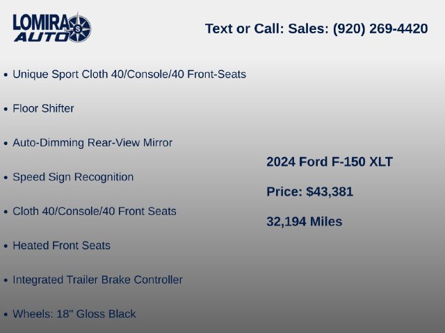 Used 2024 Ford F150 XLT w/ Equipment Group 302A MID AWD/4WD image 11