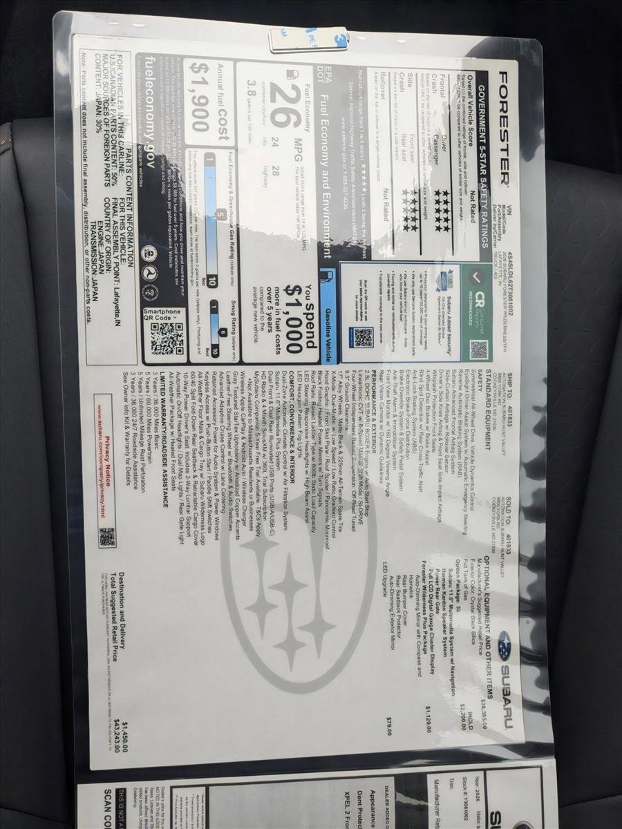 New 2026 Subaru Forester Wilderness w/ Wilderness Plus Package AWD/4WD image 19