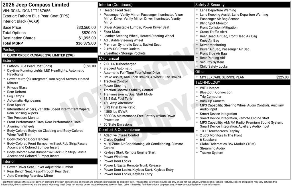 New 2026 Jeep Compass Limited AWD/4WD image 29