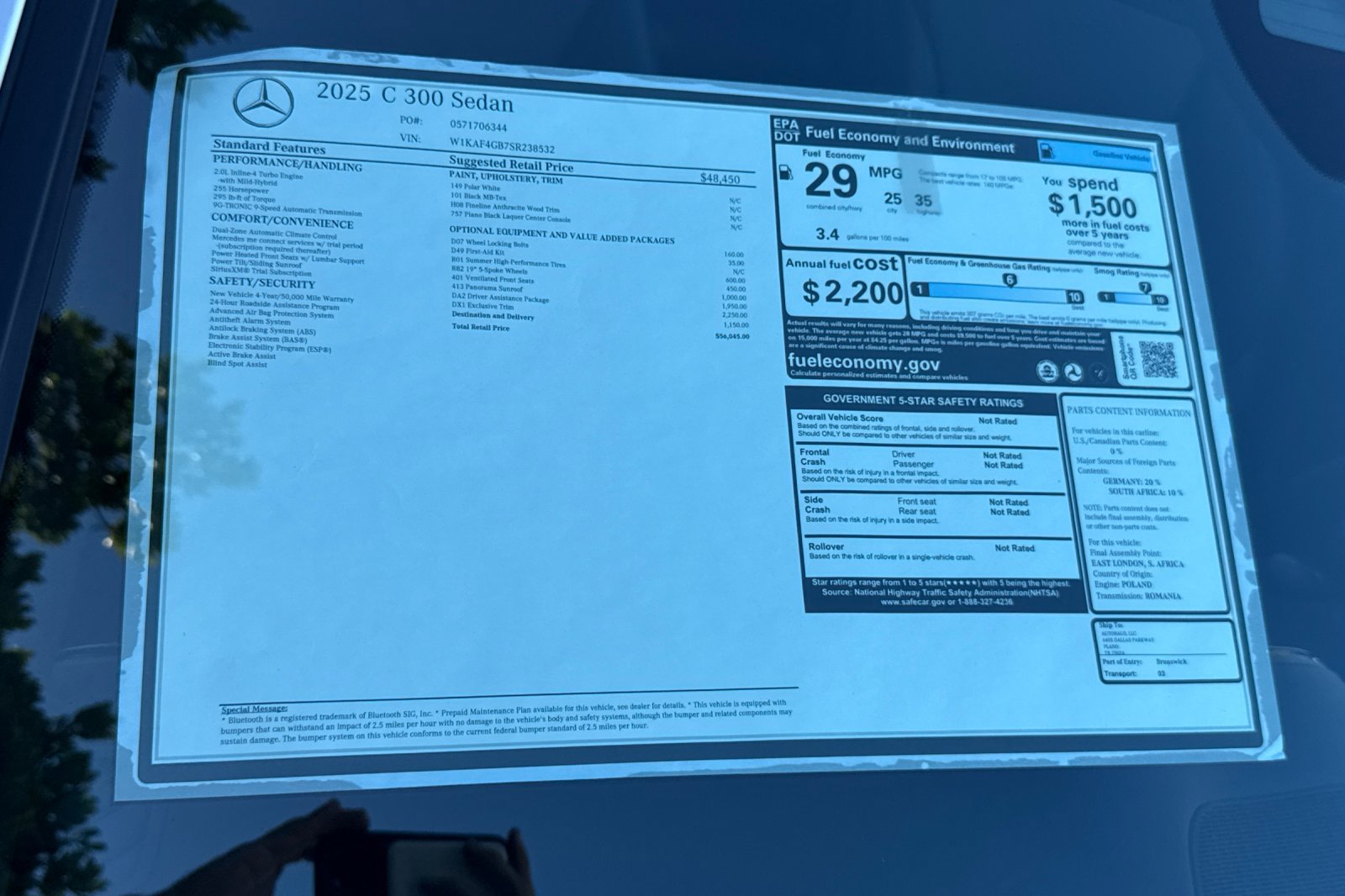 New 2025 Mercedes-Benz C 300 Sedan image 42