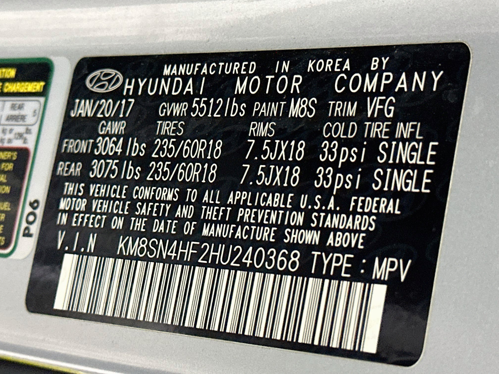 Used 2017 Hyundai Santa Fe SE w/ SE Premium Package 02 FWD image 12