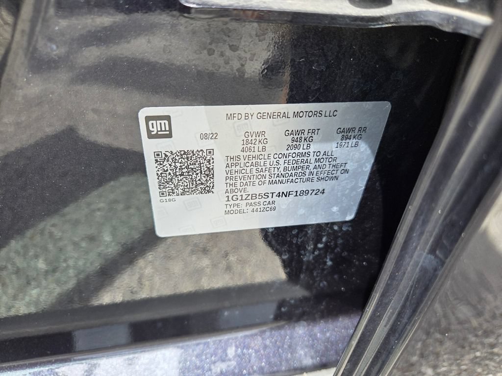 Certified 2022 Chevrolet Malibu LS w/ LPO, Convenience Package 1 FWD image 19