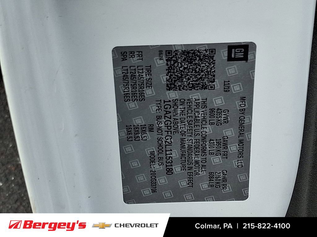 Certified 2020 Chevrolet Express 3500 LT w/ LT Preferred Equipment Group image 29