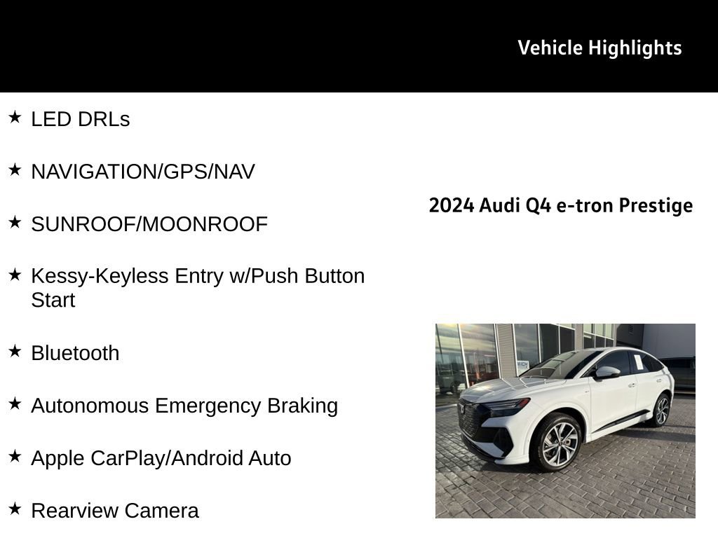 Used 2024 Audi Q4 e-tron Prestige w/ Black Optic Plus Package image 29