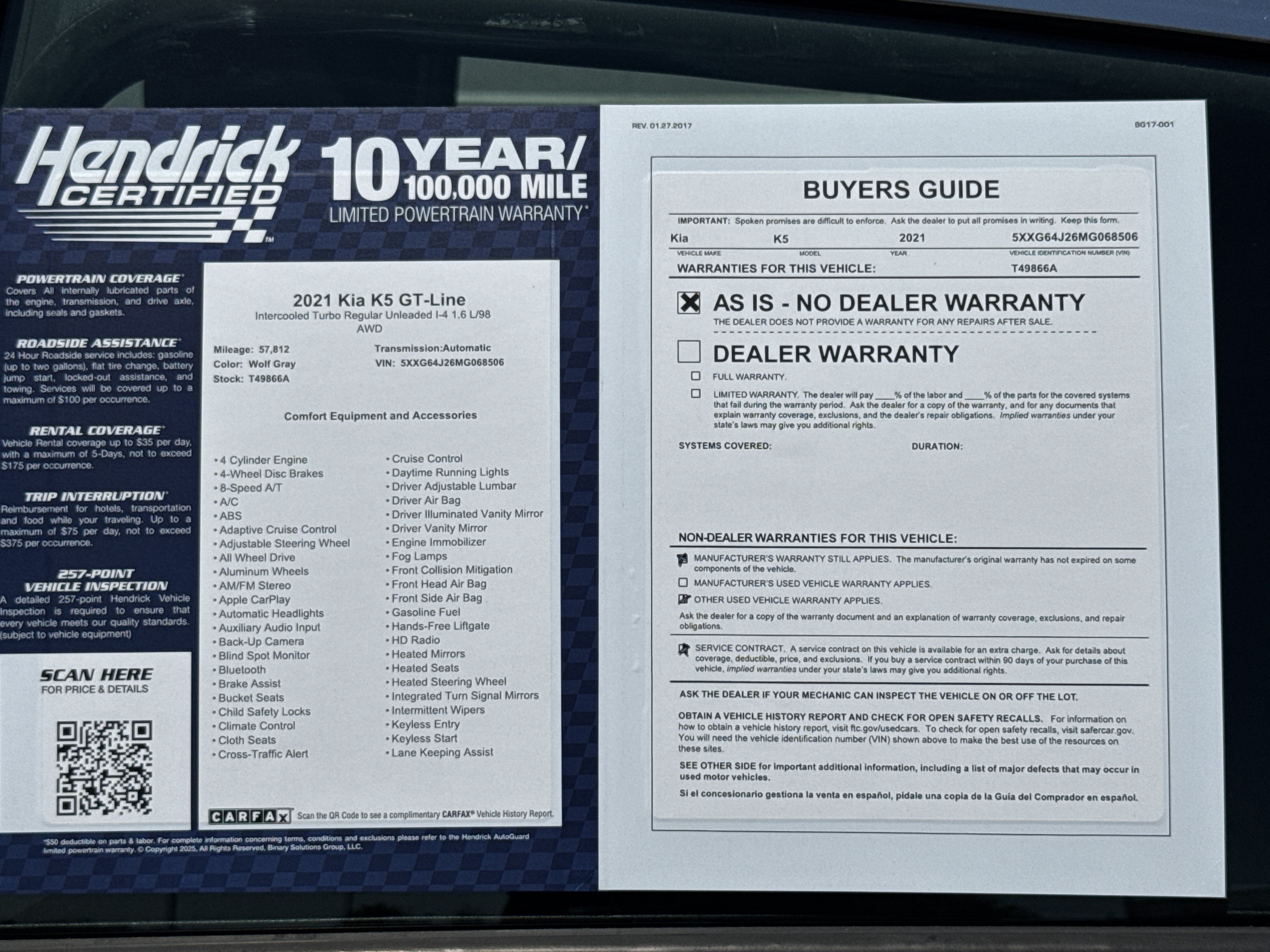 Used 2021 Kia K5 GT-Line AWD/4WD image 36