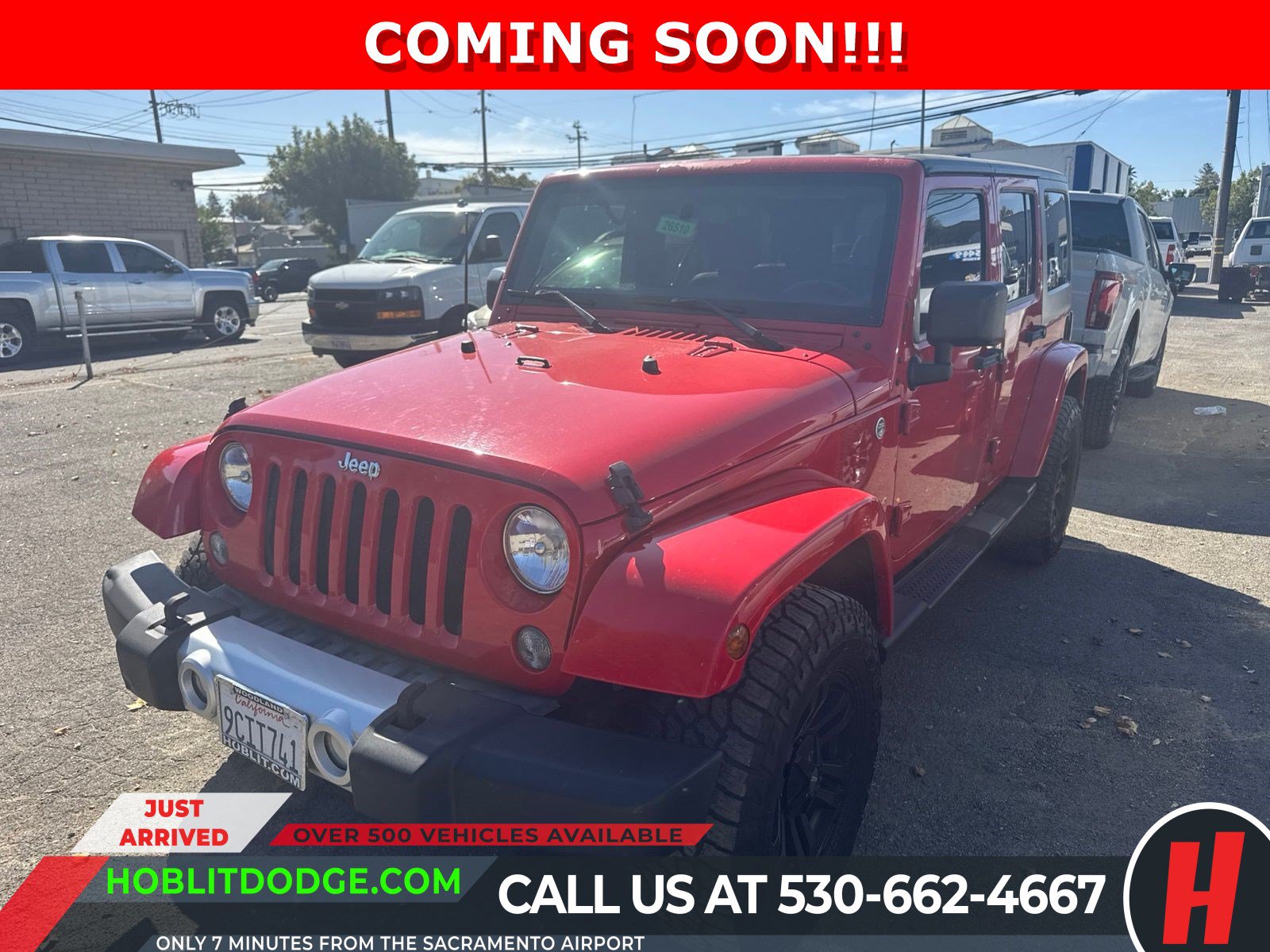 Used 2015 Jeep Wrangler Unlimited Sahara w/ Connectivity Group AWD/4WD image 1