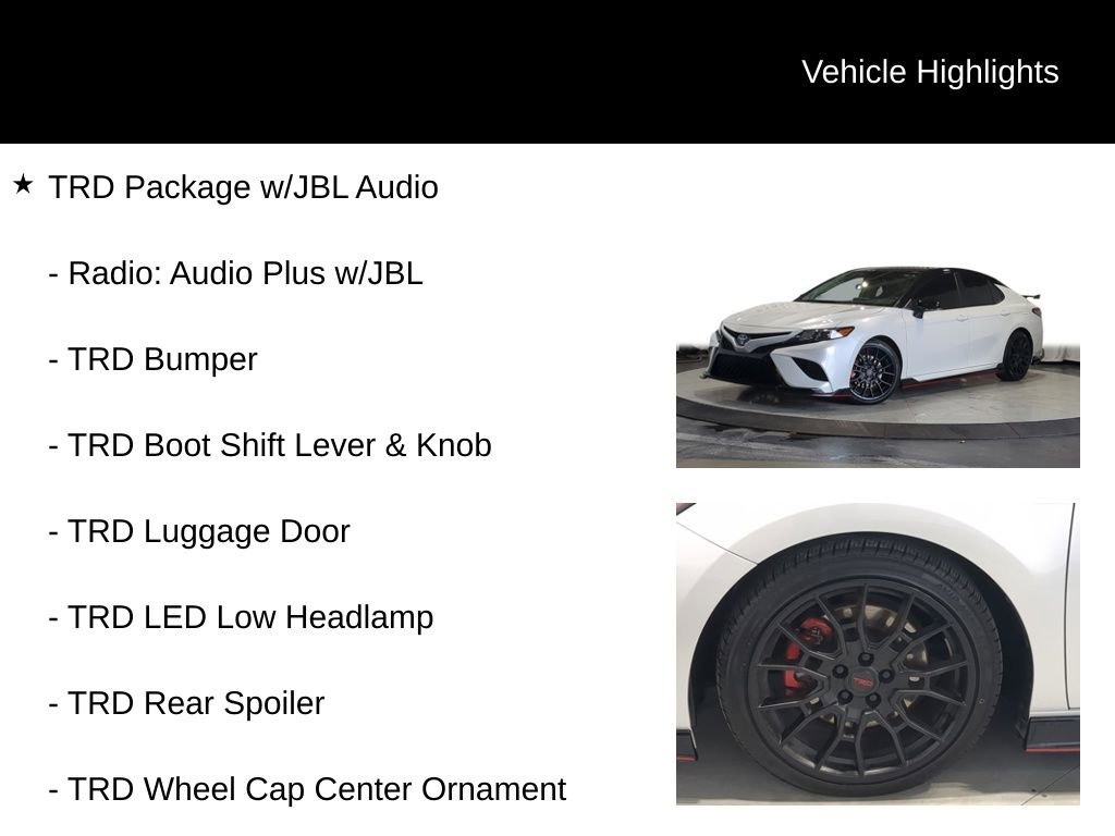 Used 2023 Toyota Camry TRD w/ TRD Package w/JBL Audio FWD image 7