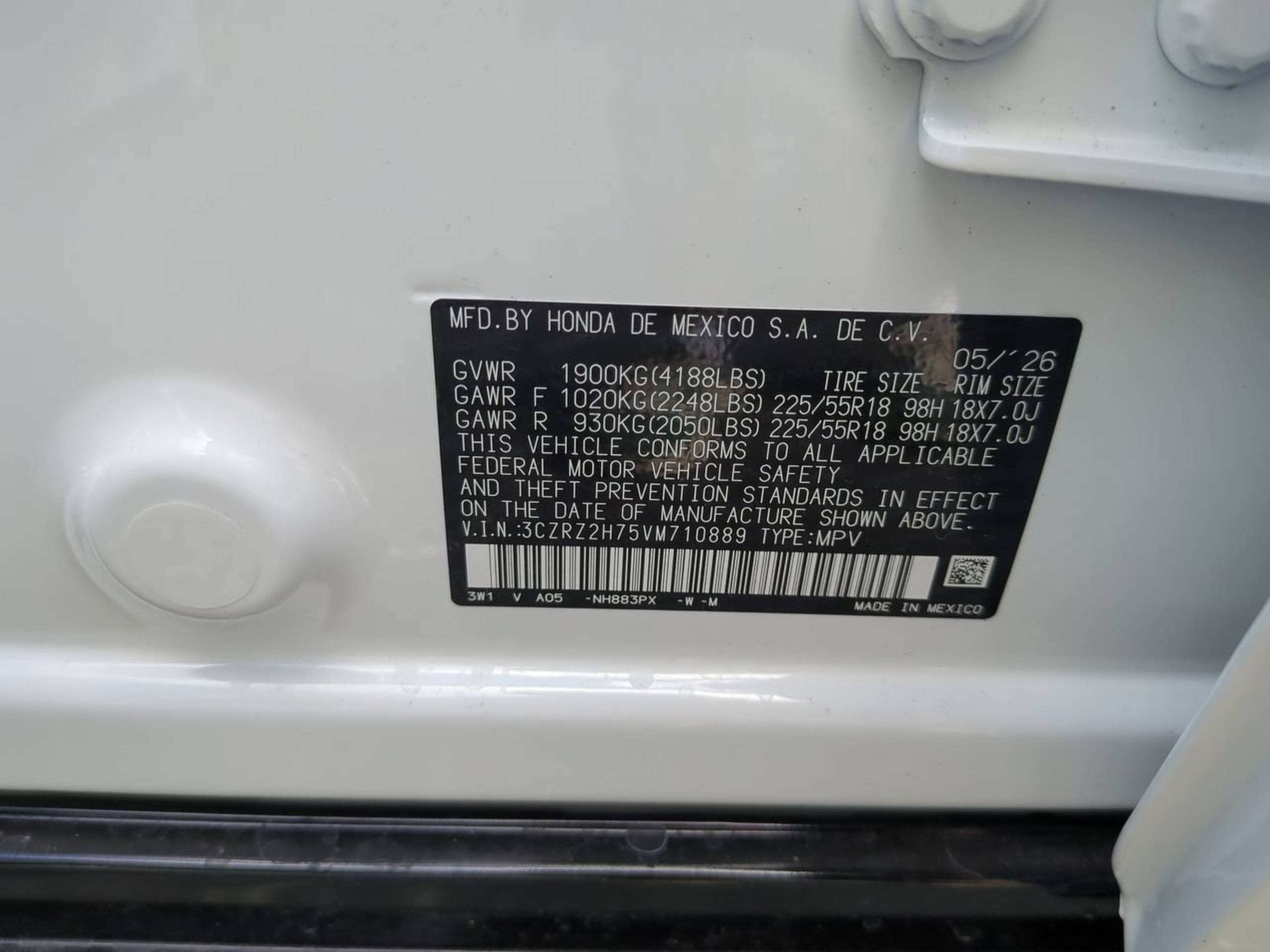 New 2027 Honda HR-V EX-L image 21