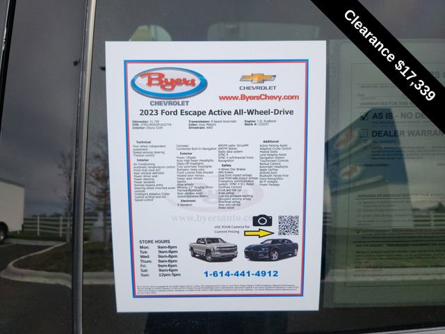 Used 2023 Ford Escape Active w/ Tech Pack #1 image 10