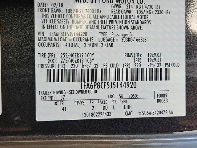 Used 2018 Ford Mustang GT Premium w/ GT Performance Package RWD image 22