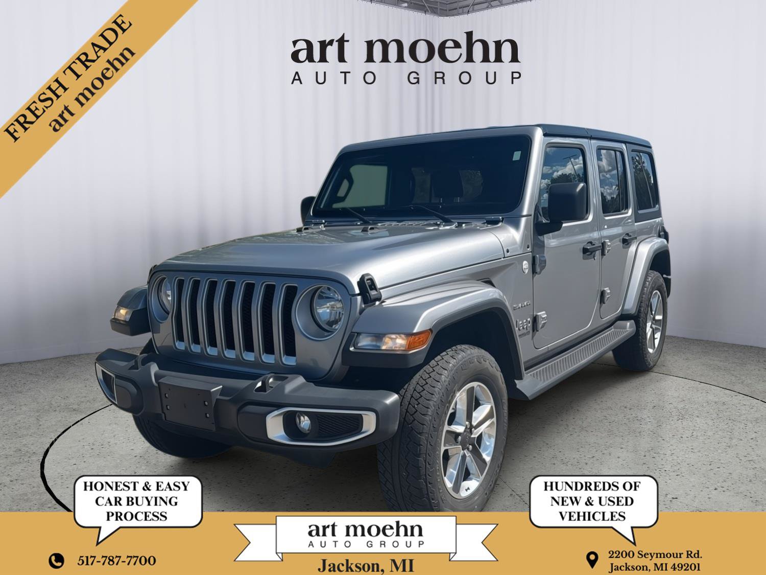 Used 2020 Jeep Wrangler Unlimited Sahara AWD/4WD image 1