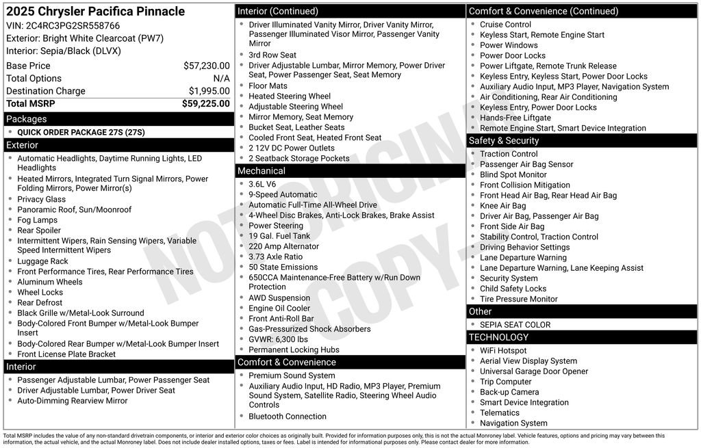 Used 2025 Chrysler Pacifica Pinnacle image 37