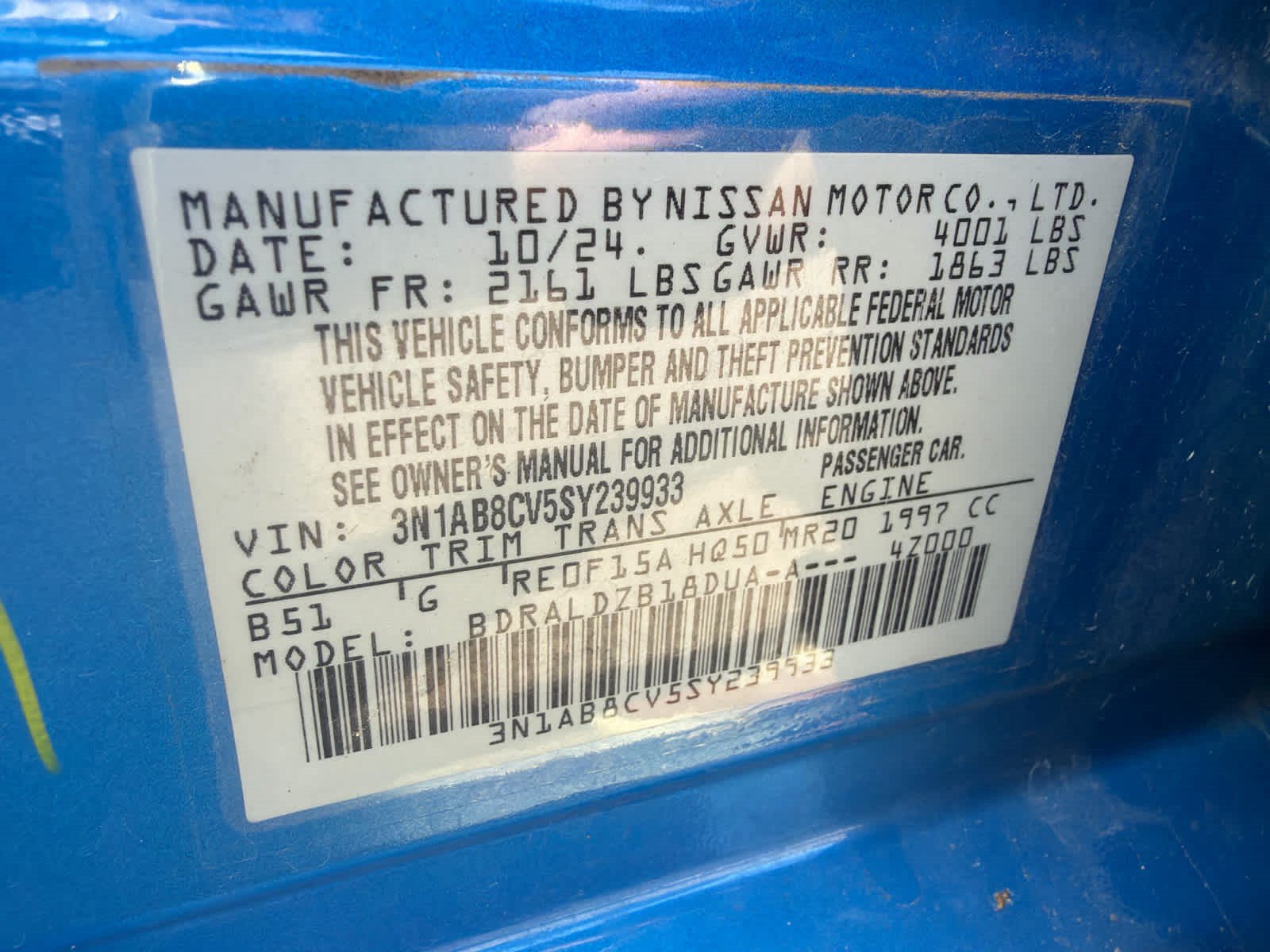 Used 2025 Nissan Sentra SV FWD image 13