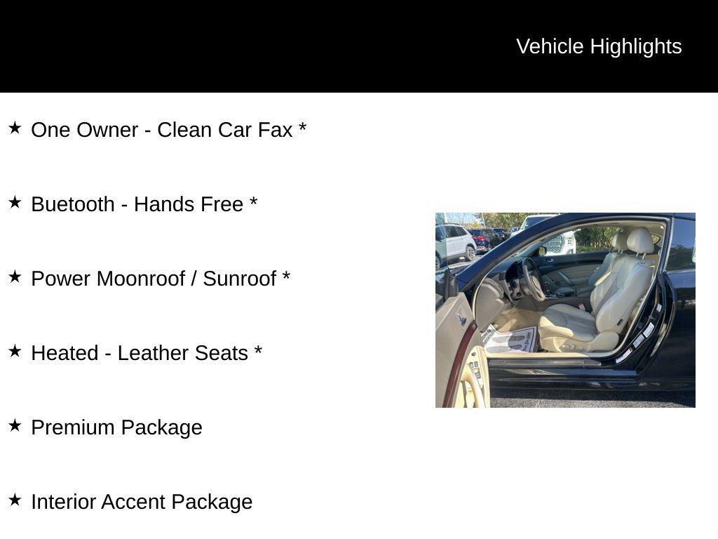 Used 2011 INFINITI G37 x Coupe w/ Premium Pkg AWD/4WD image 11