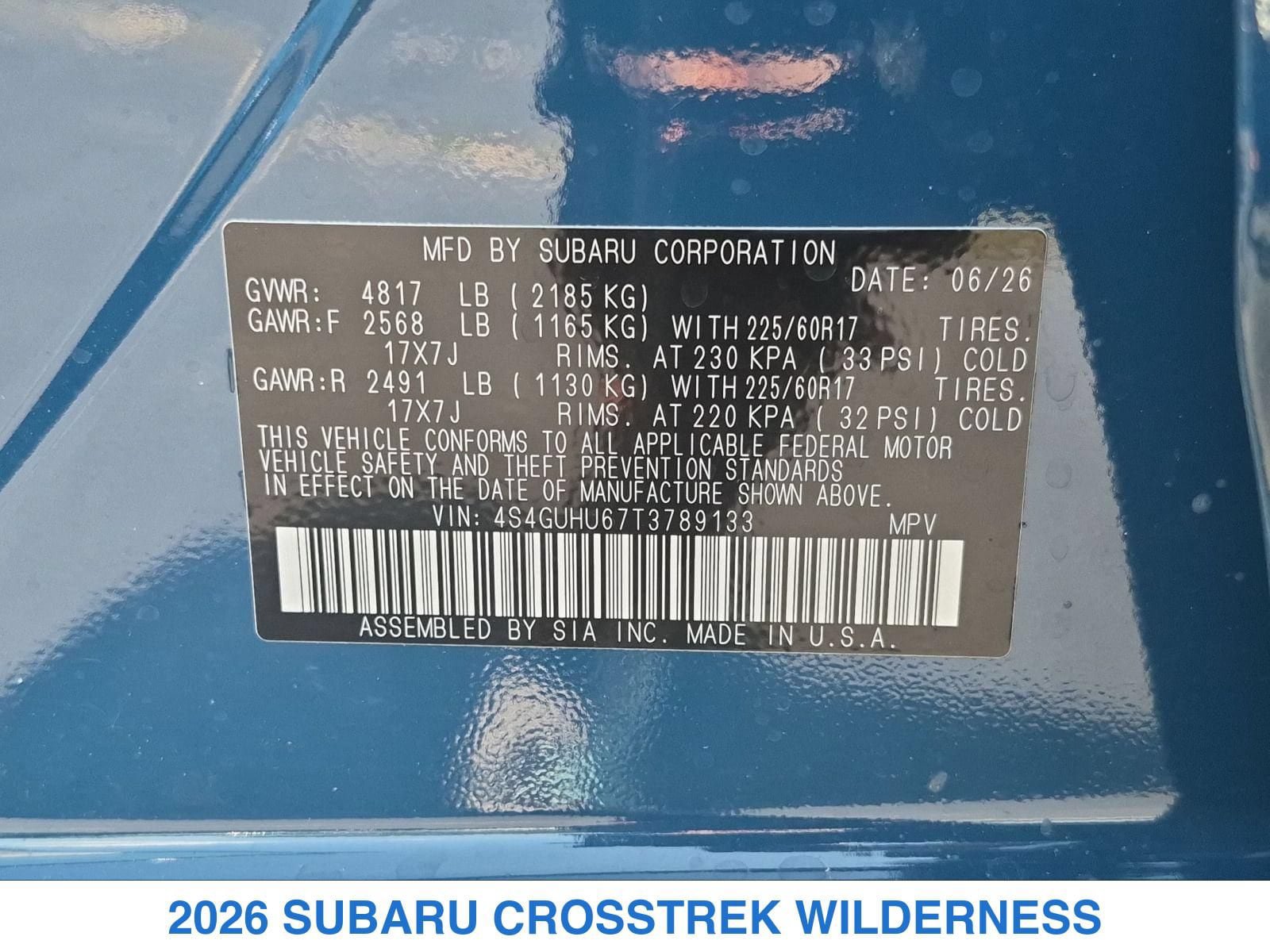 New 2026 Subaru Crosstrek 2.5i Wilderness AWD/4WD image 26