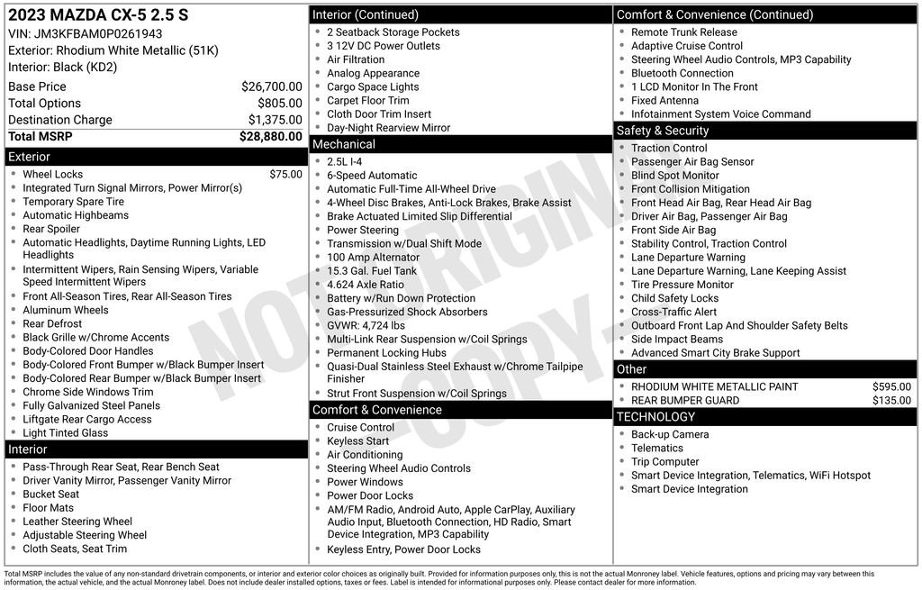 Certified 2023 MAZDA CX-5 AWD 2.5 S image 9